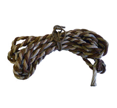 A Short Length of Festival Rope: Brown and White