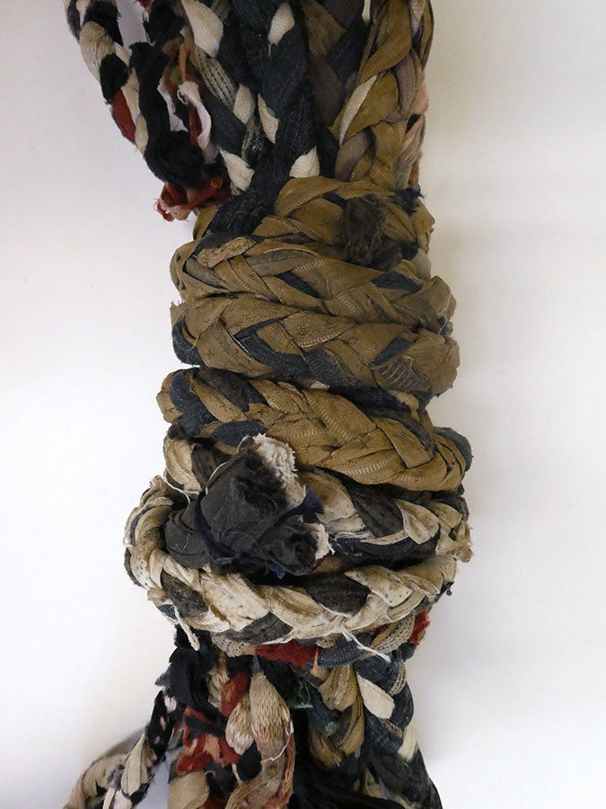 Sri | A Skein of Hand Braided Cotton Rope: Recycled Old Cloth Rags