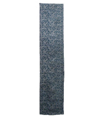 A Length of Indigo Dyed Cotton Katazome: Coiled Rope Pattern