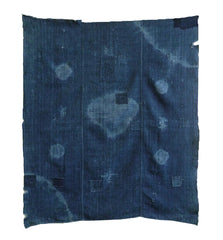 A Rustic Boro Shibori Dyed Furoshiki: Wonderful Hand Spun Cotton Yarns