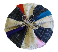 A Very Good Piece-Constructed Drawstring Bag: Hemp and Silk