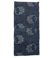 A Length of Attractive Katazome Cotton: Pine Roundels