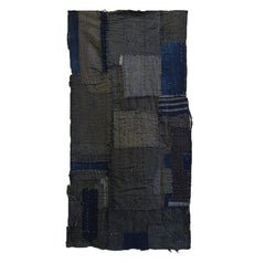A Rustic Patched Boro Fragment: Two Good Sides