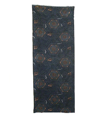 A Length of Katazome Dyed Cotton: Tortoiseshell and Orange Details