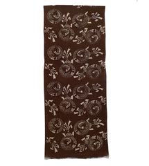 A Length of Bengarazome: Stenciled Iron Oxide Pigment Dyed Cotton