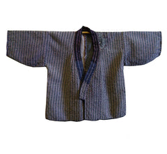 A Completely Sashiko Stitched Woman's Jacket: Reversible