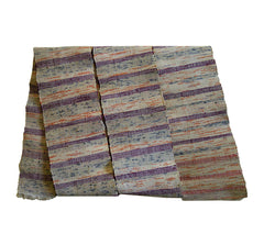 A Pale Colored Half Width Sakiori Obi: Mottled Color