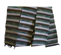 A Striped Sakiori Obi: Rag Woven Kimono Sash
