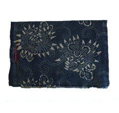 A Book of 9 Antique and Vintage Cotton Swatches: Indigo