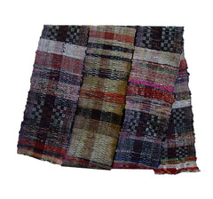 A Beautifully Woven Sakiori Obi: Rustic Rag Weaving