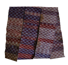 A Checkerboard Sakiori Obi: Variegated Colors
