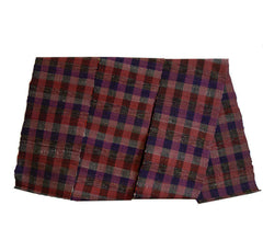 A Red-Toned Sakiori Obi: Rag Woven Kimono Sash
