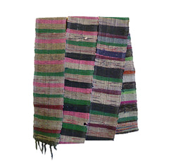 A Narrow and Colorful Sakiori Obi: Great Texture