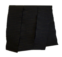 A Dark Brown Colored Sakiori Obi: Small Tear