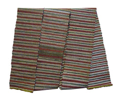 A Striped Sakiori Obi: Restrained Tones