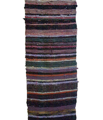 A Section of a Rag Woven Kotatsugake: Sakiori Hearth Cover