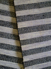 A Short, Striped Sakiori Obi: Two Finished Ends