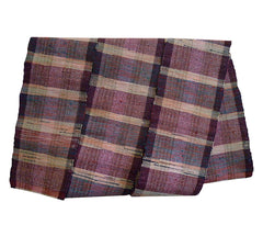 A Short, Beautifully Woven and Colored Sakiori Obi: Rag Weaving