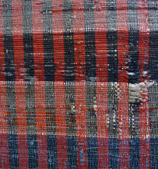 A Length of Sakiori from a Kotatsugake: Rag Weave