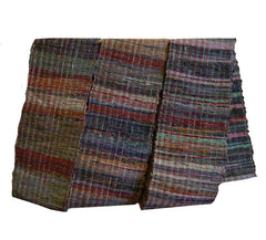 A Beautifully Colored and Textured Sakiori Obi: Cotton Rag Weave