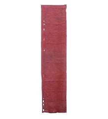 A Length of Safflower Dyed Bast Fiber Cloth: Holes and Wear