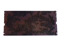 An Itajime Dyeing Board: Hand Carved Wood