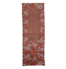 A Length of Patched Itajime Dyed Cotton: Safflower Dye