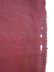 A Length of Safflower Dyed Hemp or Ramie: Some Holes and Stains