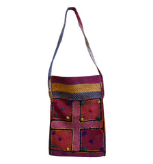A Hand Embroidered Rajasthani Bag: Pompoms