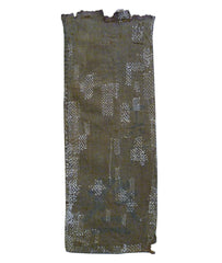 A Heavily Stitched and Mended Sakabukuro: Hemp on Cotton