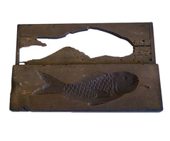 A Carved Wooden Kashigata: Traditional Sweets Mold