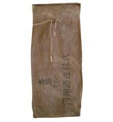 A Soft Cotton, Kaki Shibu Dyed Bag: Sake Bottle Sheath