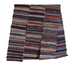 A Multi-Colored Sakiori Obi: Rag Woven Kimono Sash
