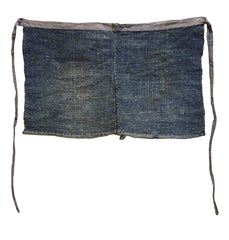 A Beautifully Worn Sakiori Apron: Indigo Dyed Rag Woven Work Garment