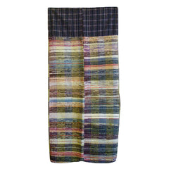 An Intact Sakiori Futon Cover: Colorful Ragweave