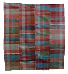 A Sakiori Kotatsugake: Pieced Ragweave Brazier Cover