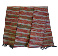 A Sakiori or Ragweave Obi: Restrained Color and Black Warp