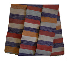 A Narrow Sakiori Obi: Color Blocks