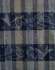A Length of Beautifully Woven Kasuri Length: Hand Spun Yarns