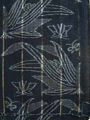 A Superb Length of Old Kasuri Cotton: Missing Warp and Patches
