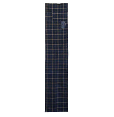 A Handsome Length of 19th Century Handwoven Plaid: Patched