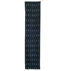 A Narrow Length of Deeply Dyed Indigo Kasuri: Cotton