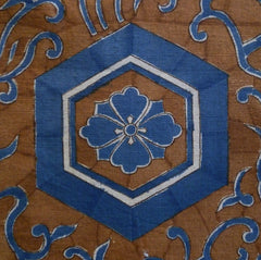 A Length of Nagoya Sarasa Cotton: Family Crests