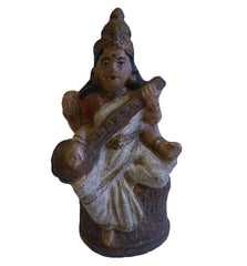 A Vintage South Indian Golu Doll: Saraswati