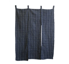 A Beautiful Indigo Dyed Cotton Noren: Hand Spun Cottons