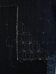 An Beautifully Detailed and Stitched Boro Length: Decorative Sashiko Center