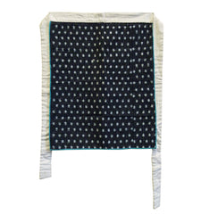 A Densely Sashiko Stitched Maekake: Kasuri Cotton