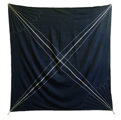 A Very Large Sashiko Stitched Furoshiki: Stunningly Graphic