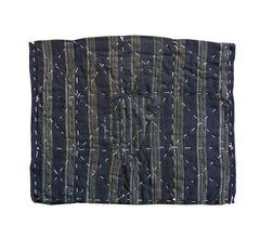 A Boro Zokin: Woven Cotton Stripes