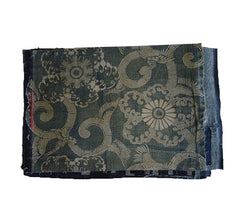 A Set of 9 Antique and Vintage Cotton Swatches: Katazome and Gradient Blues #5